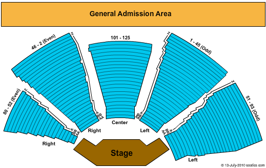 Ives Concert Park Seating Chart